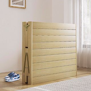 Giường gấp gọn gỗ thông Đà Lạt, Giường ngủ Việt Nam 60/80/100/120/150cm xếp gọn dùng gia đình văn phòng, giường ngủ đơn