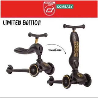 Xe Scoot and ride Highwaykick 1 Limited Edition Black and Gold- Scooter chòi chân cho bé
