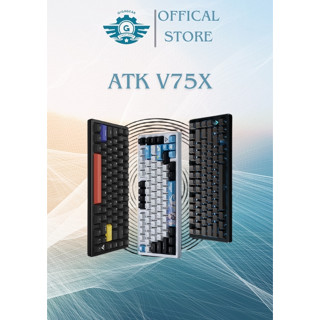 Bàn phím cơ Gaming VXE ATK V75X 3 Mode / Mạch Xuôi /Led RGB/Top Nhôm CNC-Bot Nhựa/Chip chuyên game