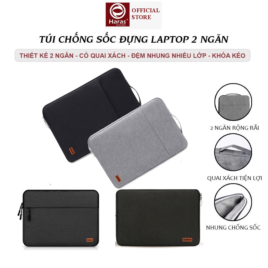 Túi Chống Sốc Laptop, Chống Trầy Xước Bảo Vệ Máy Tính, Túi Đựng Vừa Laptop 13 inch 14 inch 15.6 inch HARAS