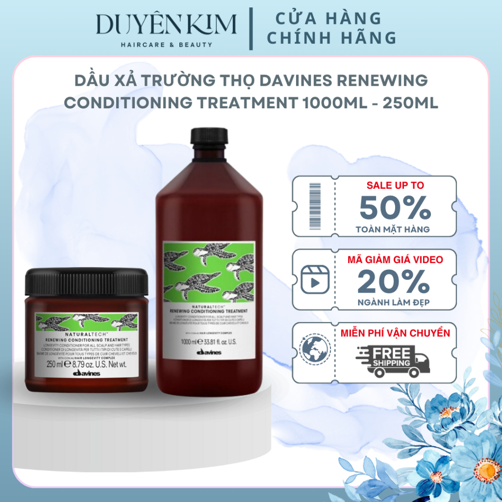 Dầu Xả Trường Thọ Davines Renewing Conditioning Treatment Chống Lão Hóa 1000ml - 250ml