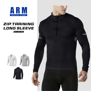 Áo Thun Nam Dài Tay Cổ Trụ Kéo Khóa Thể Thao ARM, Áo Giữ Nhiệt Dài Tay mềm mịn,co giãn thoải mái