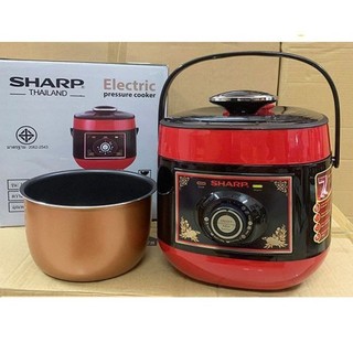 Nồi Áp Suất Điện Đa Năng Thái Lan Sharp KS-180S Dung Tích 6 Lít Lòng Nồi Inox 304