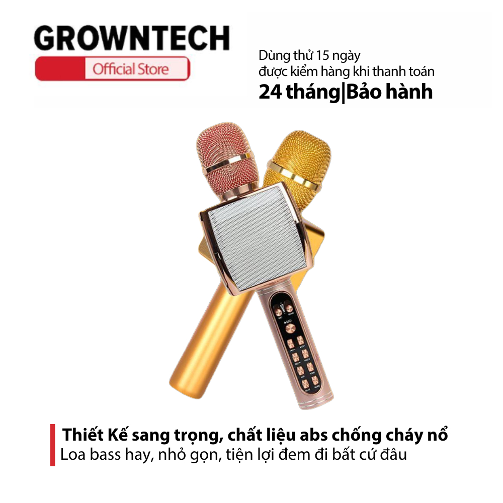 Micro Bluetooth - Hát Karaoke Tích hợp, Rep 1:1, BH 24 tháng