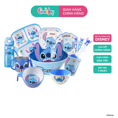 Dụng Cụ Ăn Dặm Oasis Park Hình Nhân Vật Hoạt Hình Stitch Dễ Thương Tô, Cốc, Muỗng, Thìa, Đũa, Nĩa