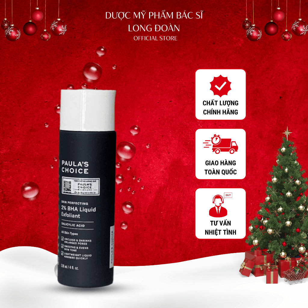 Dung Dịch Tẩy Tế Bào Chết 2% BHA Paula's Choice Skin Perfecting 2% BHA Liquid Exfoliant 118ml