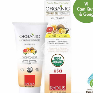 [TRẺ LỚN & NGƯỜI LỚN] Kem Đánh Răng Hữu Cơ Radius, 85g