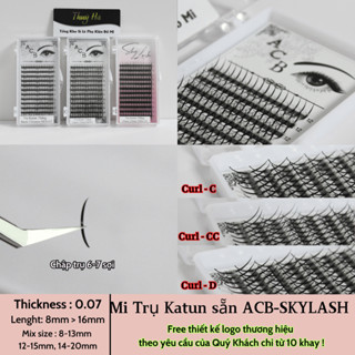 Mi trụ Katun sẵn mi trụ thẳng ACB-SKYLASH dày 0.07 mi trụ chập sợi nối anime, nối thiết kế \ Thúy Hà