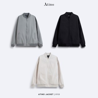 Áo khoác Bomber nam ATINO tinh tế thanh lịch lót gió form regular L.3.8908