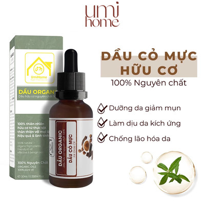 Dầu cây Cỏ Mực hữu cơ UMIHOME nguyên chất 30ml chăm sóc sức khỏe hiệu quả