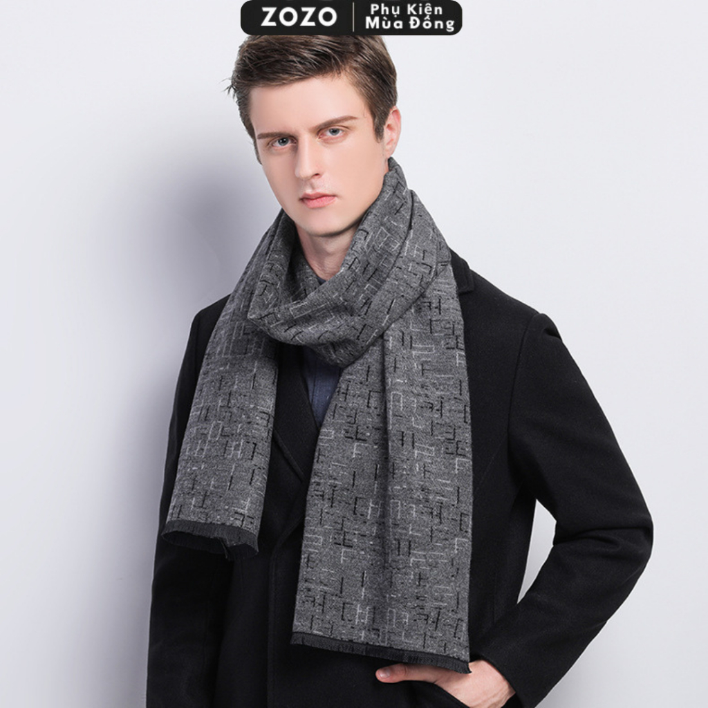 Khăn len nam nữ choàng cổ giữ ấm mùa đông ZOZO khăn len unisex quàng cổ giữ nhiệt dày dặn trơn basic phụ kiện thời trang