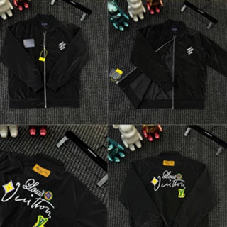  Áo Khoác Gió Nam Nữ LV Thêu Chữ Hoa Mặt Lưng Cực Đẹp - Áo Khoác LV thêu hoa Nam Nữ Cao Cấp Hot Trend 