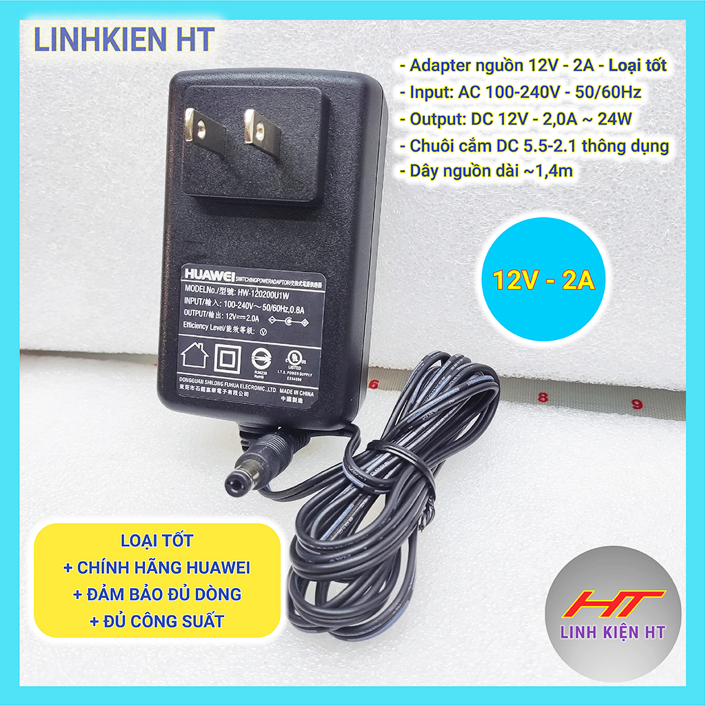 Adapter nguồn 12V 2A 24W 3A 36W HUAWEI KTEC...- Chất lượng cao - Đảm bảo Đủ công suất [linhkienht]