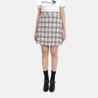 Chân váy dạ chữ A IVY moda MS 31M8016