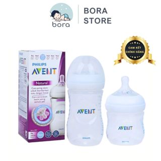Bình sữa Avent Natural 60ml 125ml 260ml 330ml chính hãng mẫu cũ, được chọn núm