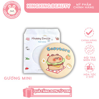   HỎA TỐC  Gương mini cầm tay di Động Gương Trang Điểm Cô Gái Gương Di Động XINGXINGBEAUTY 