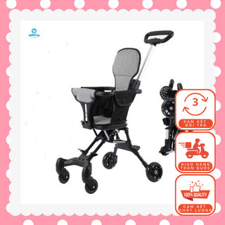 Xe Đẩy Gấp Gọn Cho Bé, Xe Đẩy Gấp Gọn Cho Bé Kèm Đệm Ngồi. Kem Compact Xe Đẩy Nhỏ Gọn