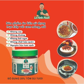 Thịt chưng mắm tép có 20% tôm sú hũ 300g sản xuất thủ công