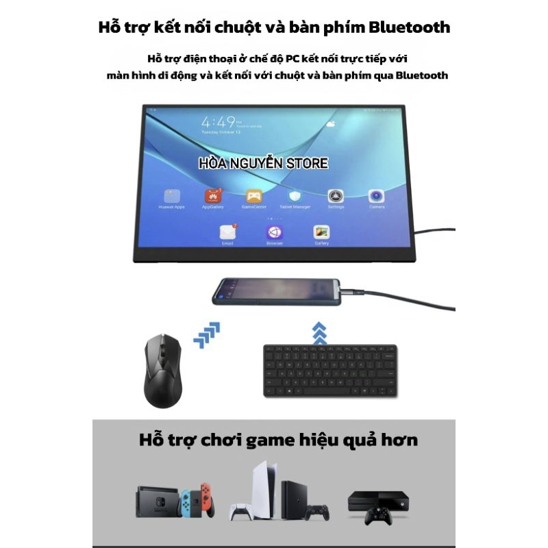 ( Hỏa tốc HCM rẻ nhất)Màn di động 14inch 2K5 cảm ứng GƯƠNG phiên bản mới | BigBuy360 - bigbuy360.vn