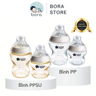 Bình sữa Tommee Tippee Natural Start 150/260ml nhựa PP, PPSU [Được chọn núm 1-4][Cam kết chính hãng]