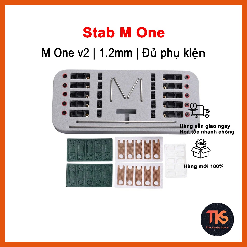 Stab M One PCB Mount | Thanh Cân Bằng Cho Bàn Phím Cơ | TKS