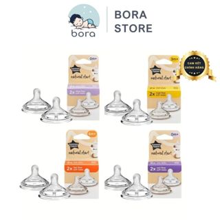 Núm ti Tommee Tippee Natural Start silicon siêu mềm tự nhiên đủ 4 size [Cam kết chính hãng]