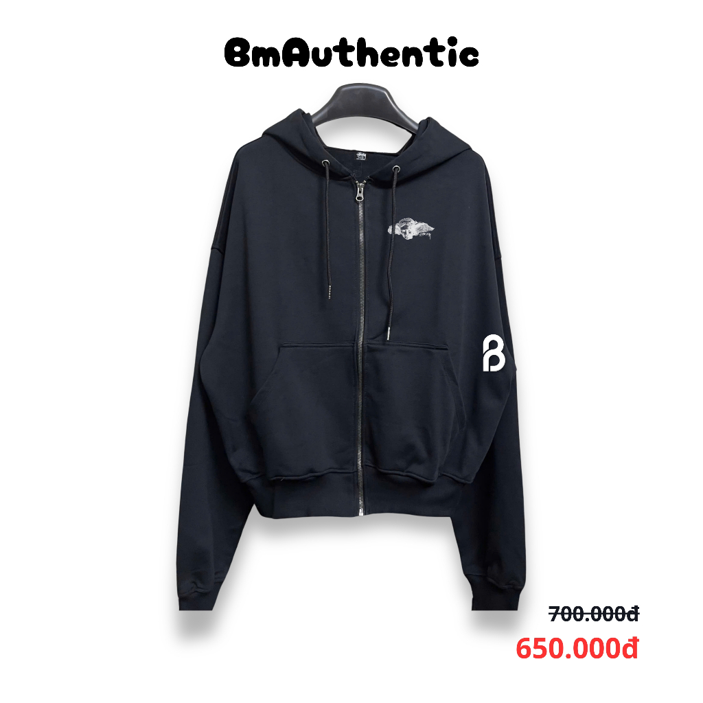 [HIGH QUALITY] Áo Hoodie Stussy Zip Hypnos - BM Authentic