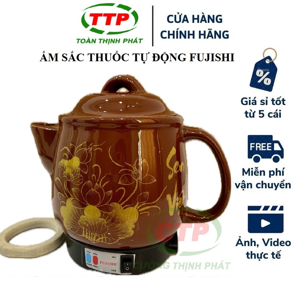 Siêu nấu thuốc ấm sắc thuốc bằng điện gốm bát trang cao cấp