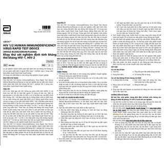Test Nhanh HIV Tại Nhà Abbott 1/2 An Toàn-Chính Xác-Bảo Mật