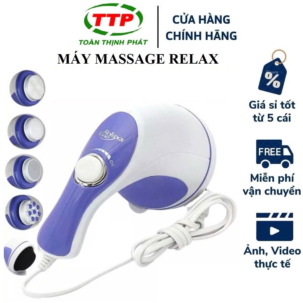 Máy massage đánh tan mỡ bụng Relax Tone 5 đầu