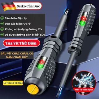 Bút thử điện, tua vít thử điện có từ tính, đo thông mạch dòng điện, kiểm tra pha, kiểm tra dây điện đứt ngầm