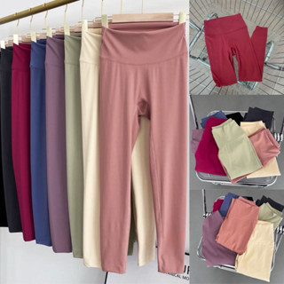 Quần tập thể thao nữ yoga,gym pilates Lulu nhiều màu thun co dãn gen bụng ôm dáng mới thu đông 2024 ( QC có sẵn)