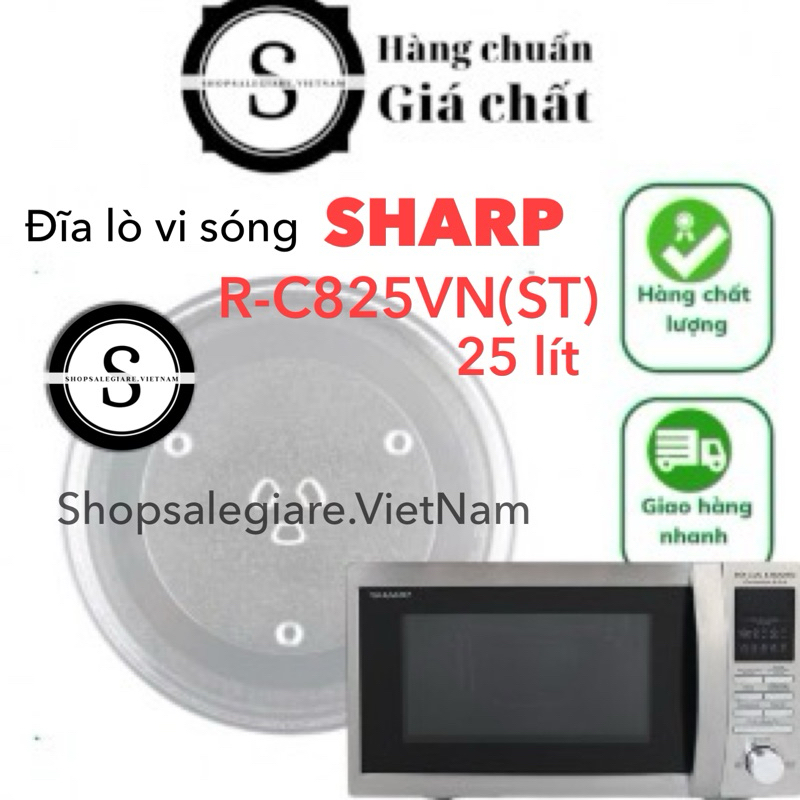 Đĩa lò vi sóng SHARP R-C825VN(ST) 25 lít