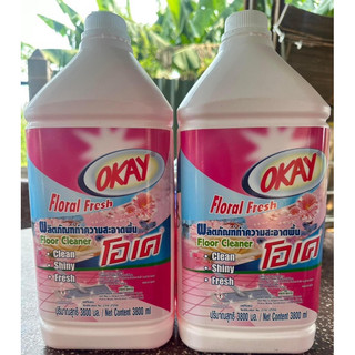 Lau sàn Okay can 3,8lít Thái Lan lau tất cả các loại về mặt và sàn nhà