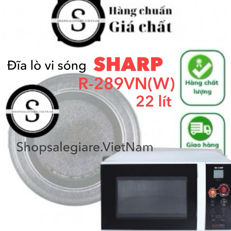 Đĩa lò vi sóng Sharp R-289VN(W)- 22 lít