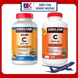 Viên Uống Bổ Sung KIRKLAND Signature VITAMIN C 500mg & 1000mg của Mỹ - Tăng sức đề kháng