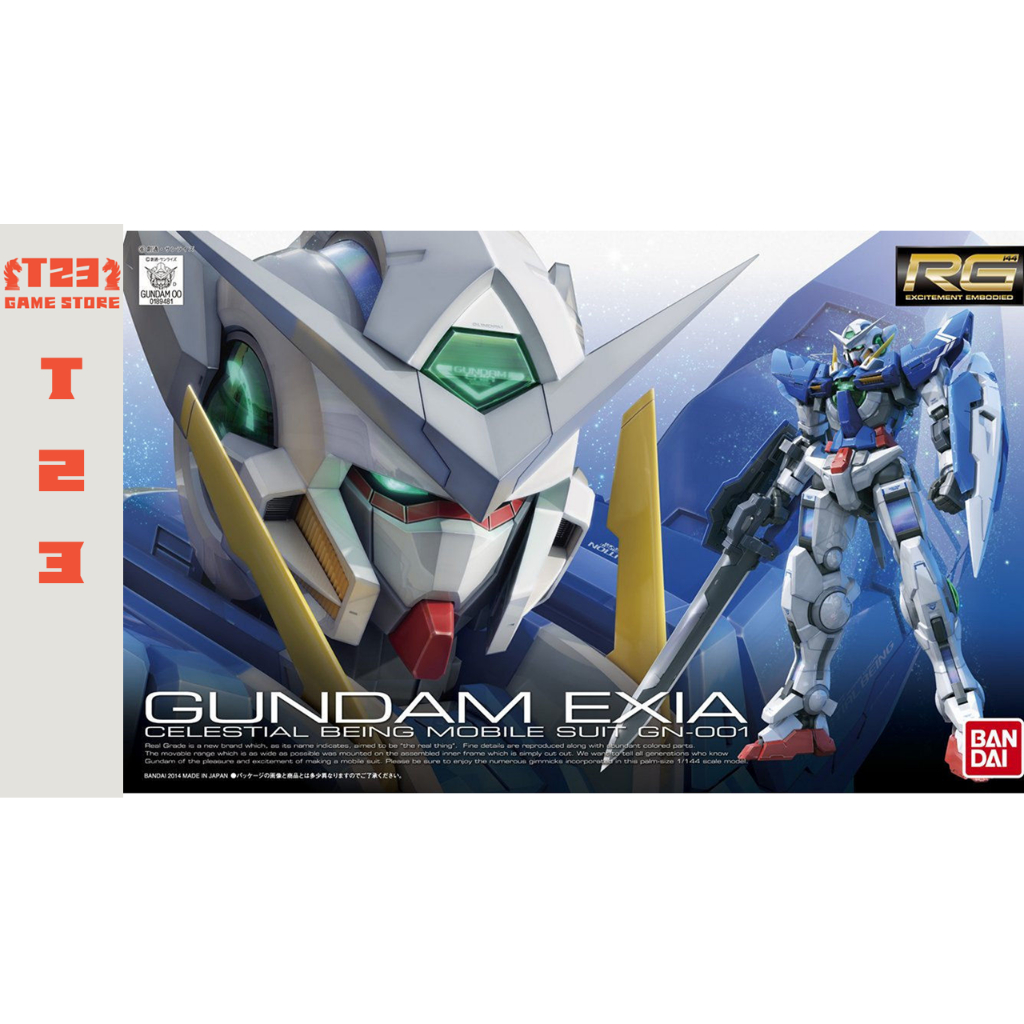 GN-001 Gundam Exia - RG - 1/144 - RG Exia -  Mô hình lắp ráp Gunpla chính hãng Bandai