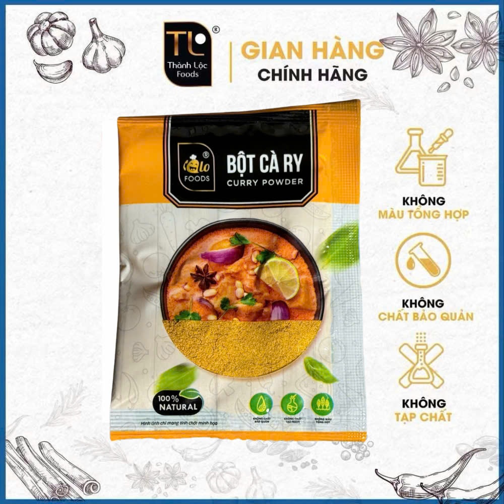 Bột Cà Ry Thành Lộc Chuẩn Vị gói 5gr