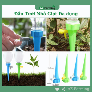  Đầu Tưới Nhỏ Giọt Thông Minh - Có Van Điều Chỉnh Tốc Độ Nhỏ Giọt - AZ Farming 