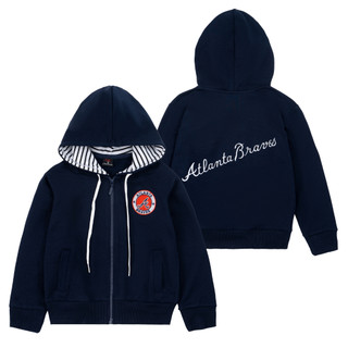 Áo khoác nón trẻ em thêu Atlanta Unisex. Áo khoác nón cho bé trai và bé gái (8-45kg)