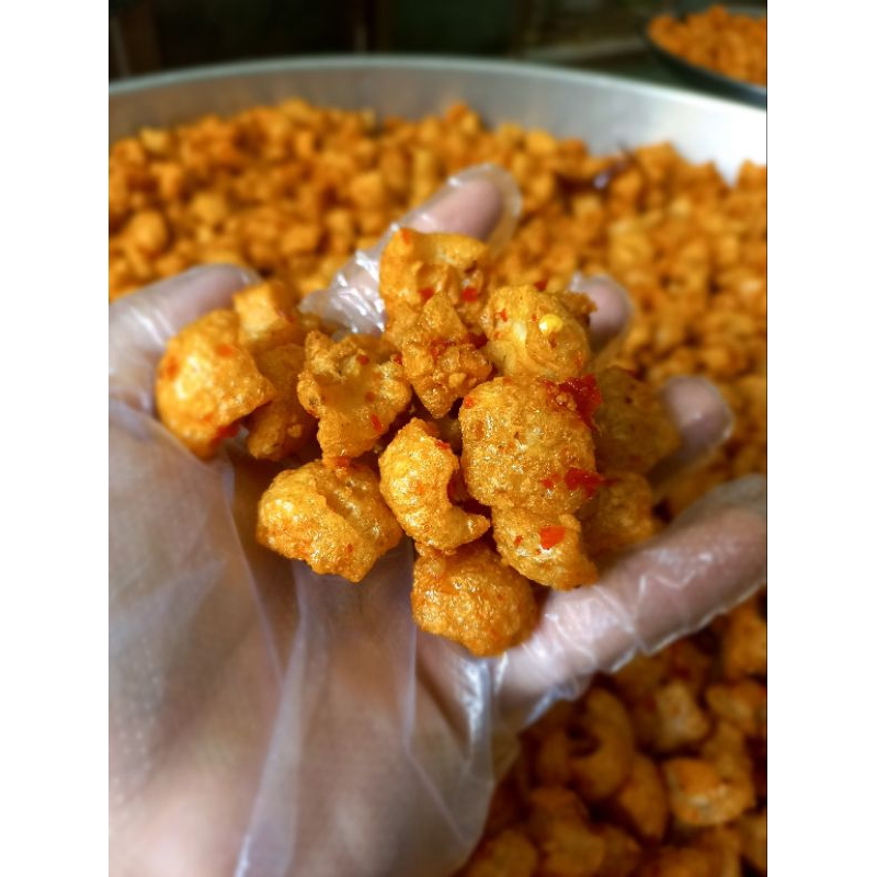 Tóp mỡ da giòn mắm tỏi [ túi 500g ]