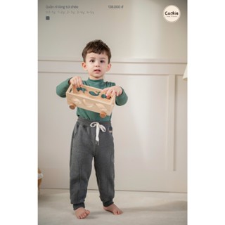 Quần Nỉ Lông Túi Chéo COOKIE Cho Bé Từ 6 Tháng Đến 5 Tuổi