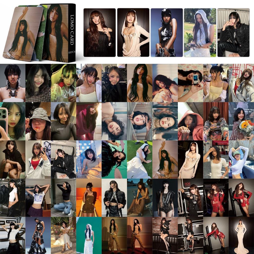 Set 55 Lomo card Blackpink Lisa - New Woman 2024