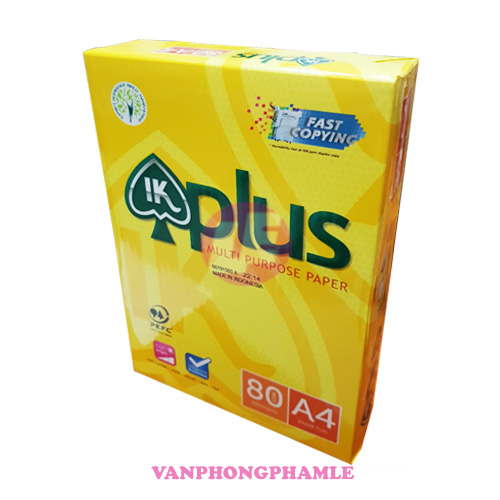 Giấy photo Ik plus 80 A4 (Ram)