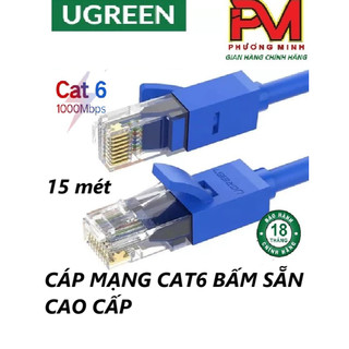 Cáp mạng cat6 bấm sẵn cao cấp ugreen 11207 - hàng chính hãng bảo hành 18 tháng