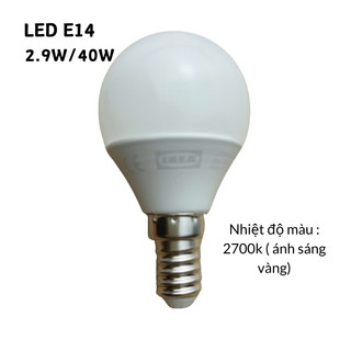 IKEA - Bóng đèn LED SOLHETTA ( các loại đui E14, E27)