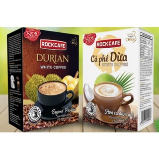 Cà phê dừa và Cà phê sầu riêng RockCafe White Coffee 240g