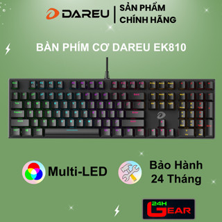 Bàn phím cơ Gaming DAREU EK810 Black (Multi-led) Chính hãng