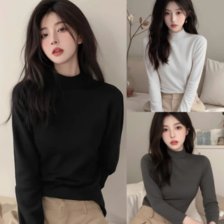 Áo thun GIỮ NHIỆT nữ tay dài cao cổ 3cm MIAA co giãn 4 chiều LÓT NỈ chuẩn hàng QC loại 1,Áo thun giữ nhiệt dài tay