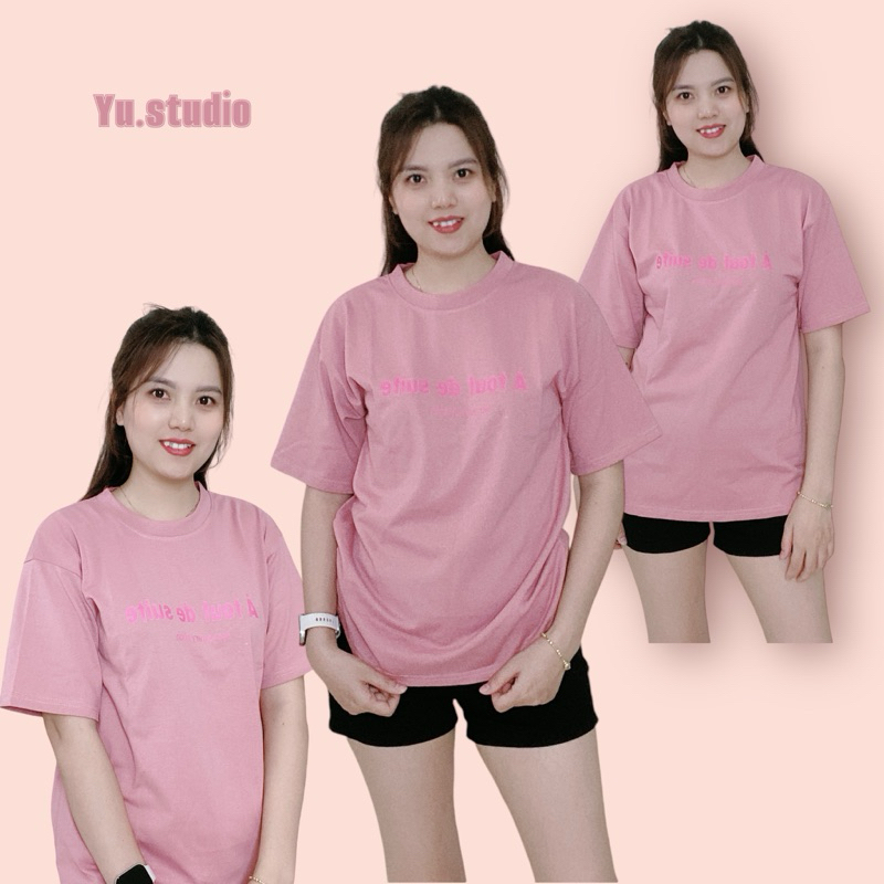 áo thun nữ YUSTUDIO 3158 form rộng phông nữ mặc thoáng mát mẫu À tout de suite